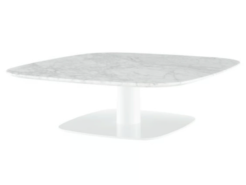 ALSTER - Low square Carrara marble coffee table by Ligne Roset - view 3